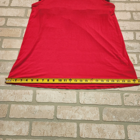 CHAMPION Womens Work Out Tank Built In Bra PLUS Size XXL Pink+Black - Picture 7 of 11